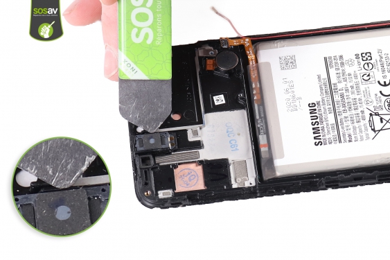 Guide photos remplacement haut-parleur interne Galaxy A30s (Etape 16 - image 1)