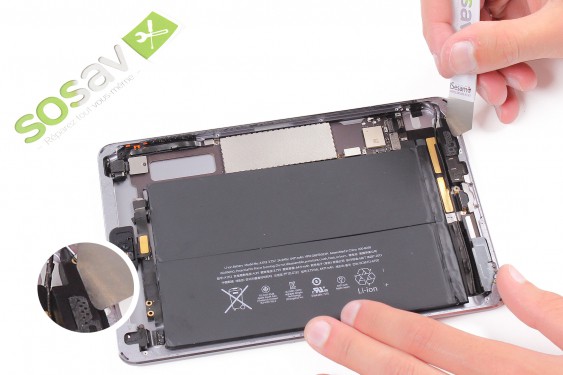 Guide photos remplacement haut-parleur droit iPad Mini 3 WIFi (Etape 23 - image 2)