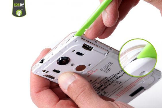 Guide photos remplacement caméra avant Wiko Upulse Lite (Etape 4 - image 2)