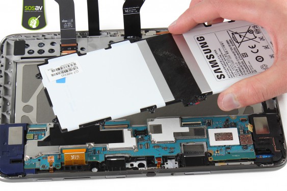 Guide photos remplacement haut-parleur gauche Galaxy Note 10.1 (Etape 34 - image 3)