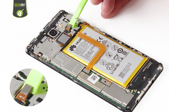 Guide photos remplacement nappe boutons power et volume Honor 7 (Etape 7 - image 2)