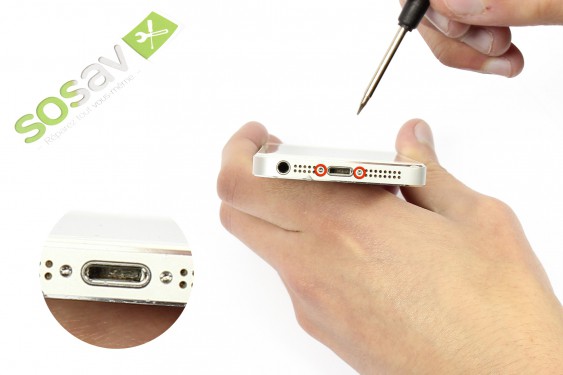 Guide photos remplacement bouton vibreur iPhone 5 (Etape 2 - image 1)