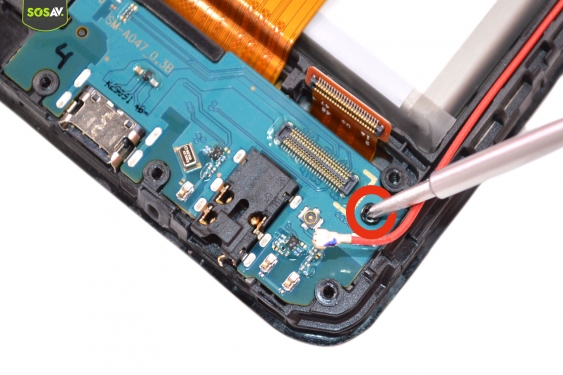 Guide photos remplacement connecteur de charge Galaxy A04s (Etape 9 - image 3)