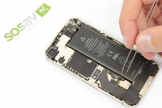 Guide photos remplacement nappe capteur proximité et luminosité + bouton power iPhone 4S (Etape 6 - image 1)