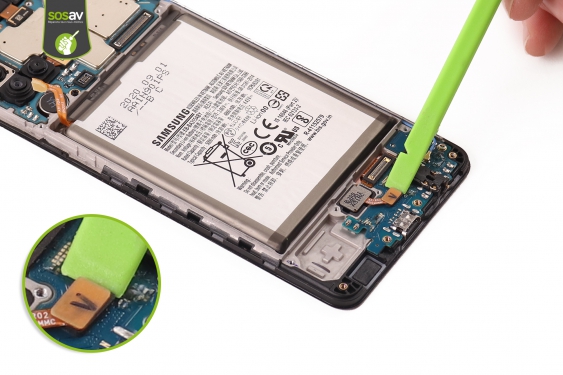 Guide photos remplacement capteur d'empreinte Galaxy A31 (Etape 12 - image 1)