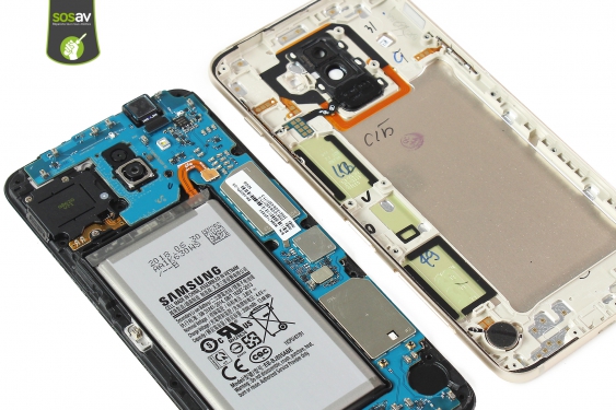 Guide photos remplacement haut-parleur externe Galaxy A6+ (2018) (Etape 15 - image 1)