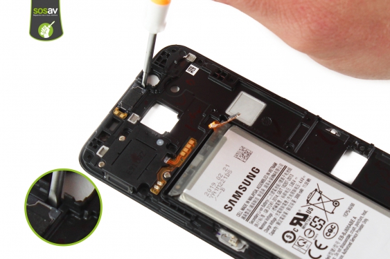 Guide photos remplacement haut-parleur interne Galaxy A6 (2018) (Etape 24 - image 1)