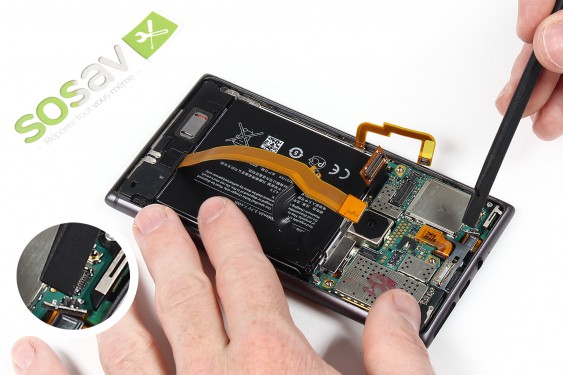 Guide photos remplacement nappe haut-parleur externe Lumia 925 (Etape 13 - image 3)