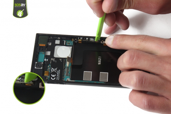 Guide photos remplacement nappe boutons volume et power Xperia XZ (Etape 28 - image 2)