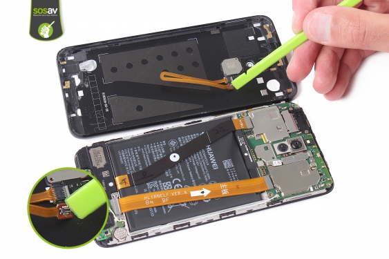 Guide photos remplacement batterie Huawei Mate 10 lite (Etape 12 - image 2)