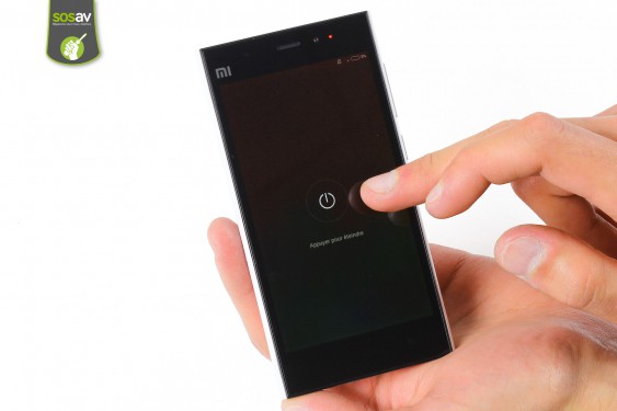 Guide photos remplacement nappe contacts prise jack / capteur proximité et luminosité Xiaomi MI3 (Etape 1 - image 3)