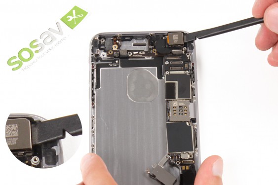 Guide photos remplacement nappe bouton power + microphone secondaire + flash iPhone 6 Plus (Etape 25 - image 1)