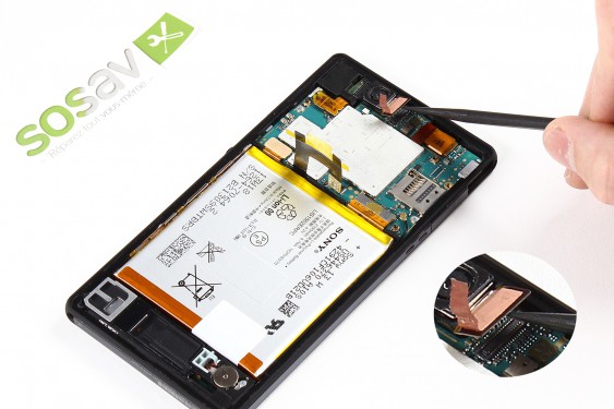 Guide photos remplacement haut-parleur interne Xperia Z (Etape 11 - image 3)
