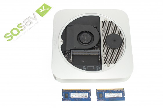 Guide photos remplacement barrettes mémoire Mac Mini Late 2012 (Etape 7 - image 1)
