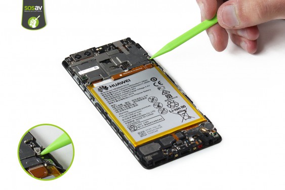 Guide photos remplacement prise jack  Huawei P9 (Etape 10 - image 1)
