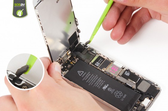 Guide photos remplacement caméra avant + capteur de proximité et luminosité iPhone 5S (Etape 7 - image 2)