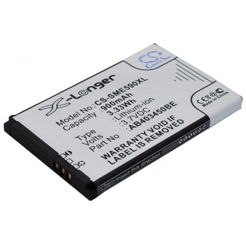 Batterie Samsung compatible GT-E2510, GT-E2550, GT-E2550 Monte, GT-M3510, GT-M3510 Beat B, GT-S3500, GT-S3500 Marcel, GT-S350 Sa