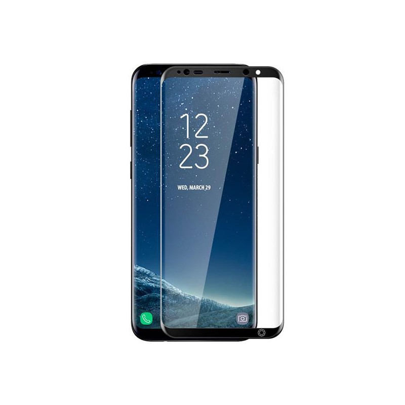 Film en verre trempé incurvé 3D Samsung S8 Accessoires Galaxy S8 - SOSav.fr