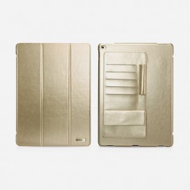 Etui Business en cuir or multi-cartes Icarer pour iPad Pro 12,9" (2015) Accessoires iPad Pro 12,9" - SOSav.fr
