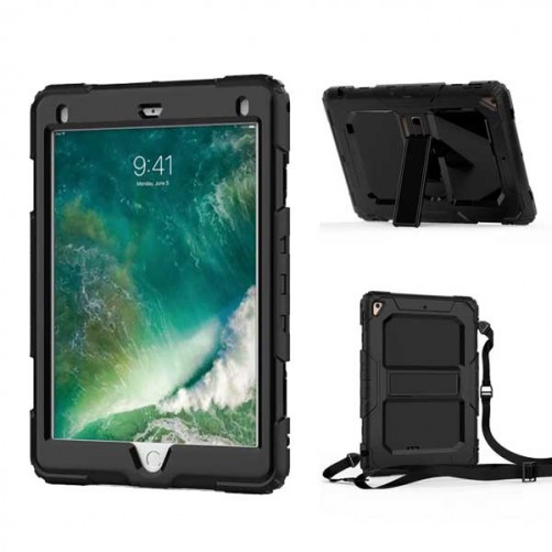 Coque Renforcée Incassable Shock Proof iPad Pro 10.5" noire multi-positions iPad Pro 10,5" - SOSav.fr