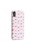 Coque à motifs fleuris rayée rose/blanc Hoco iPhone X Xs Coques / Housses - SOSav.fr
