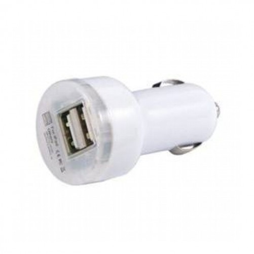 Chargeur CE voiture Blanc double USB Charge - SOSav.fr