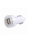 Chargeur CE voiture Blanc double USB Charge - SOSav.fr