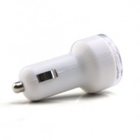 Chargeur CE voiture Blanc double USB Charge - SOSav.fr
