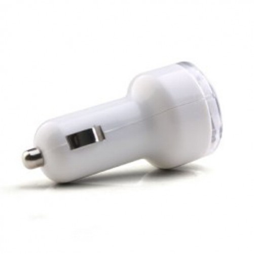 Chargeur CE voiture Blanc double USB Charge - SOSav.fr