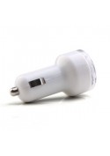 Chargeur CE voiture Blanc double USB Charge - SOSav.fr