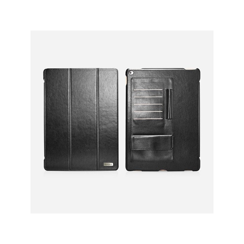 Etui Business en cuir noir multi-cartes Icarer pour iPad Pro 12,9" (2015) Accessoires iPad Pro 12,9" - SOSav.fr