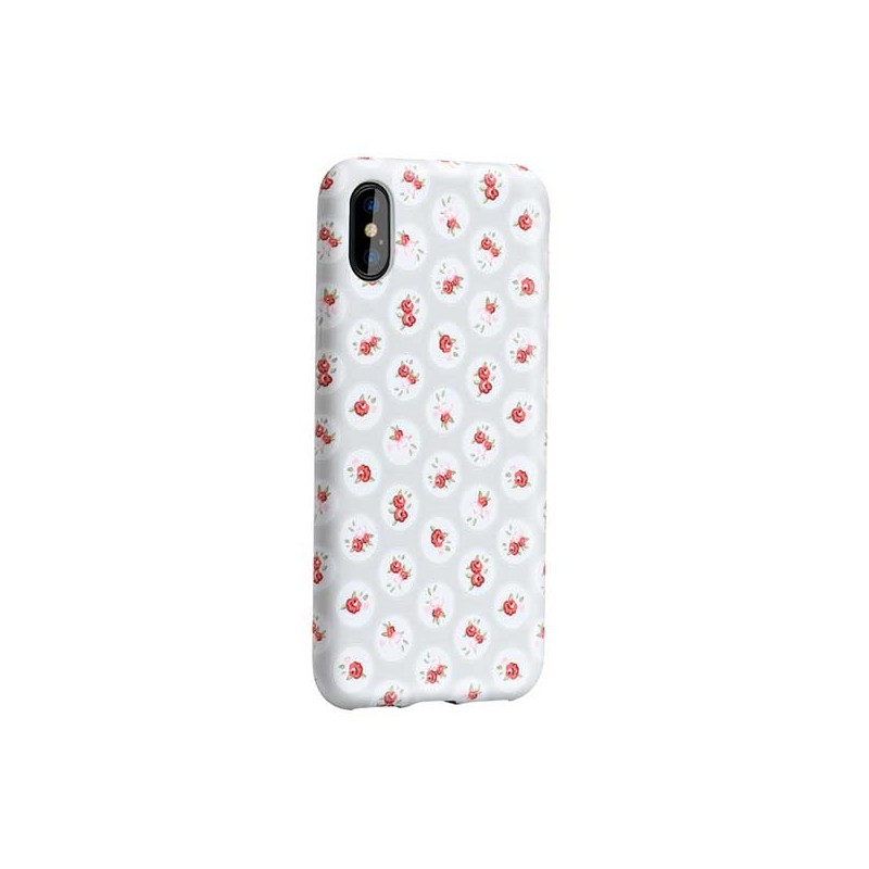Coque à motifs fleuris beige Hoco iPhone X Xs Coques / Housses - SOSav.fr