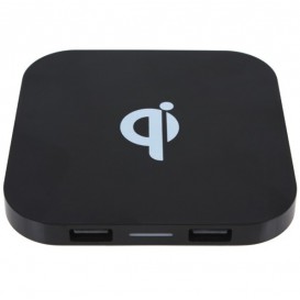 Chargeur induction sans fil carré QI iPhone - SOSav.fr