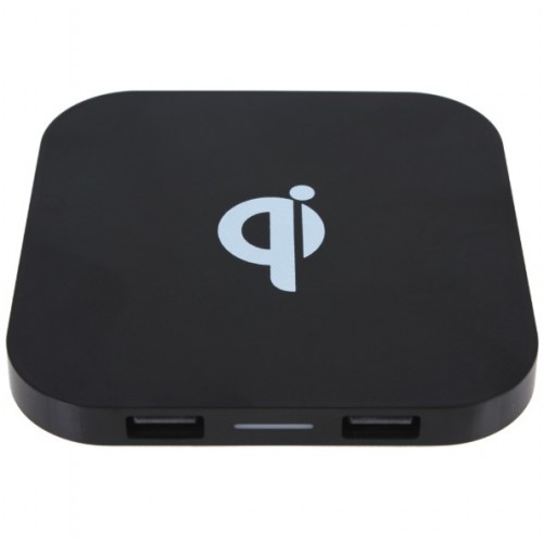 Chargeur induction sans fil carré QI iPhone - SOSav.fr