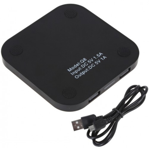 Chargeur induction sans fil carré QI iPhone - SOSav.fr
