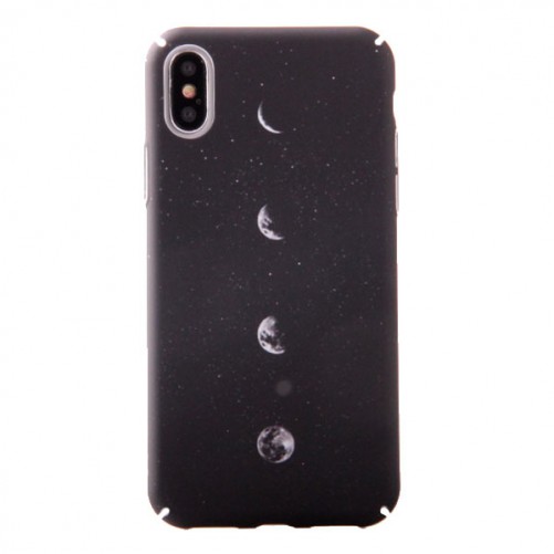 Coque rigide Soft Touch Lune iPhone X Xs Accessoires iPhone X - SOSav.fr