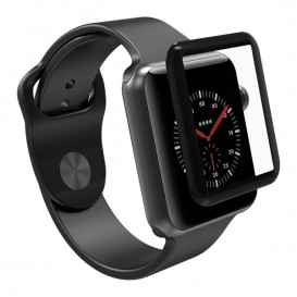 Film protection avant 3D full en verre trempé Apple Watch 38mm MacManiack Accessoires - SOSav.fr