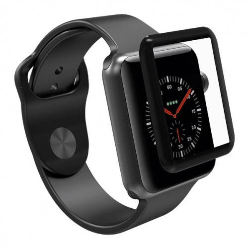 Film protection avant 3D full en verre trempé Apple Watch 38mm MacManiack Accessoires - SOSav.fr