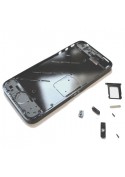 chassis et contour métallique bezel NOIR BRILLANT iPhone 4 Pièces détachées iPhone 5S - SOSav.fr