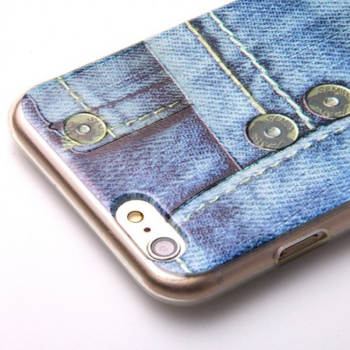 Coque souple TPU Pression Jeans iPhone 6 Plus Coques / Housses - SOSav.fr