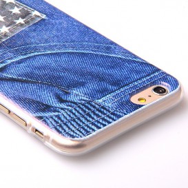 Coque souple TPU Poche American Jeans iPhone 6 Plus iPhone - SOSav.fr