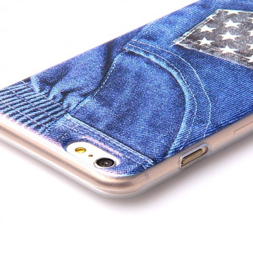 Coque souple TPU Poche American Jeans iPhone 6 Plus iPhone - SOSav.fr