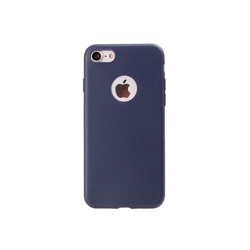 Coque Silicone iPhone 7 Plus / iPhone 8 Plus - Bleu nuit MacManiack Accessoires - SOSav.fr