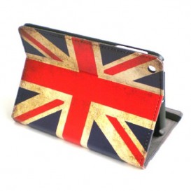 Housse iPad Mini drapeau UK anglais vintage MacManiack non trie - SOSav.fr