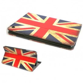 Housse iPad Mini drapeau UK anglais vintage MacManiack non trie - SOSav.fr