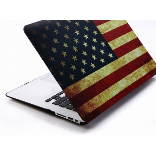 Coque drapeau américain vintage MacBook Air 13" Accessoires Mac - SOSav.fr