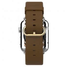 Bracelet cuir brun Hoco pour Apple Watch 38mm MacManiack non trie - SOSav.fr