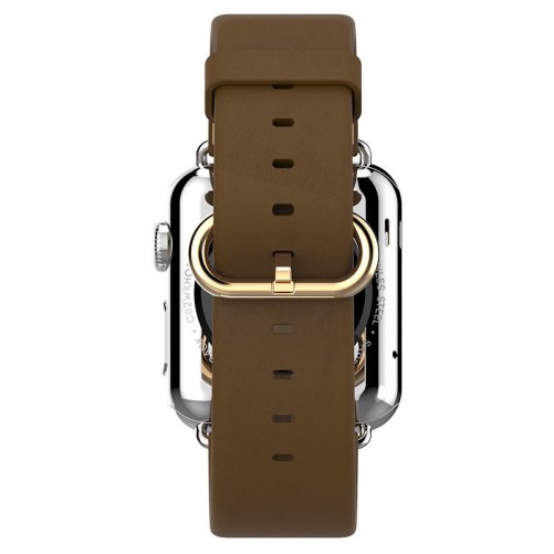 Bracelet cuir brun Hoco pour Apple Watch 38mm MacManiack non trie - SOSav.fr