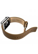 Bracelet cuir brun Hoco pour Apple Watch 38mm MacManiack non trie - SOSav.fr