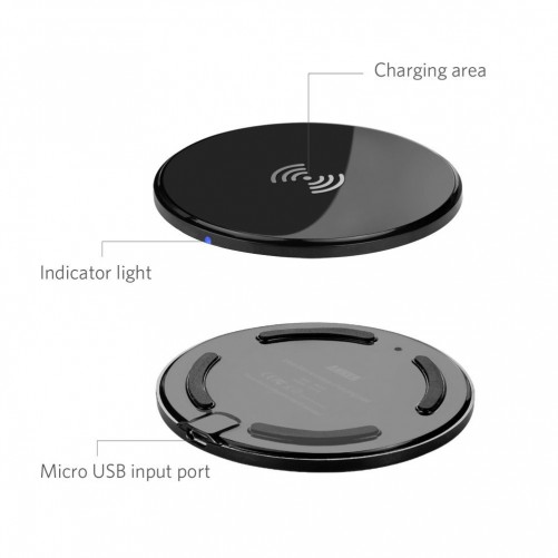 Chargeur sans fil rond pour iPhone 5 5S 5C 6 6 Plus 6S 6S Plus iPhone 5S - SOSav.fr